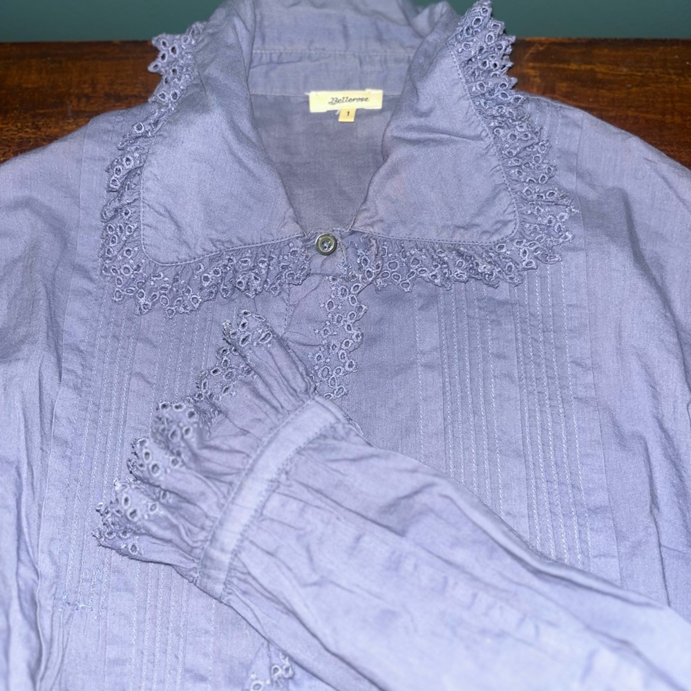 Bellerose Blue Cotton Button down
